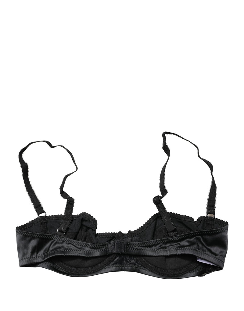 Dolce & Gabbana Black Semi-Pad Underwire Balconette Bra