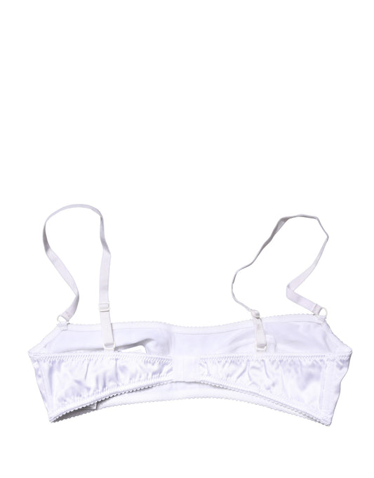 Dolce & Gabbana White Semi-Pad Underwire Balconette Bra