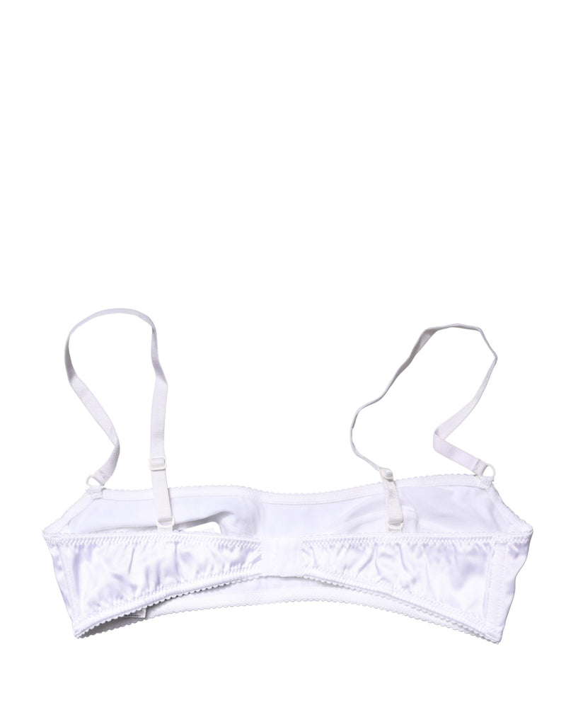 Dolce & Gabbana White Semi-Pad Underwire Balconette Bra