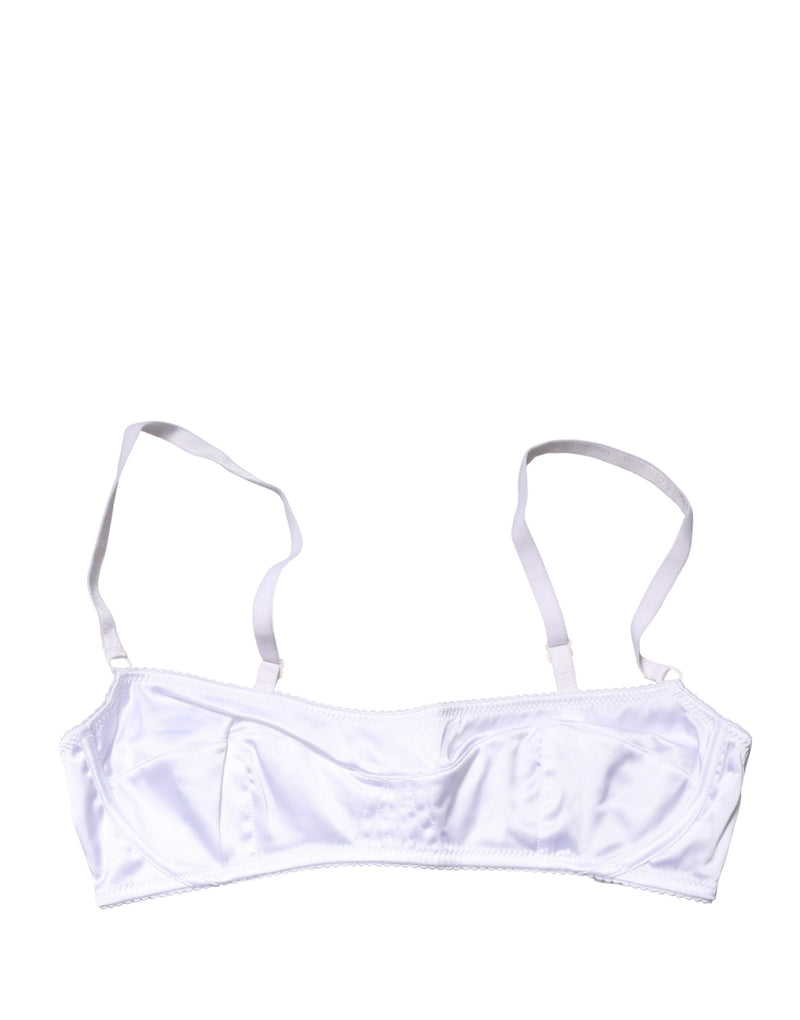 Dolce & Gabbana White Semi-Pad Underwire Balconette Bra