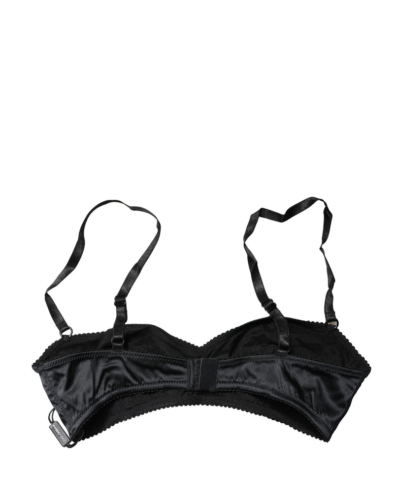 Dolce & Gabbana Black Semi-Pad Underwire Balconette Bra