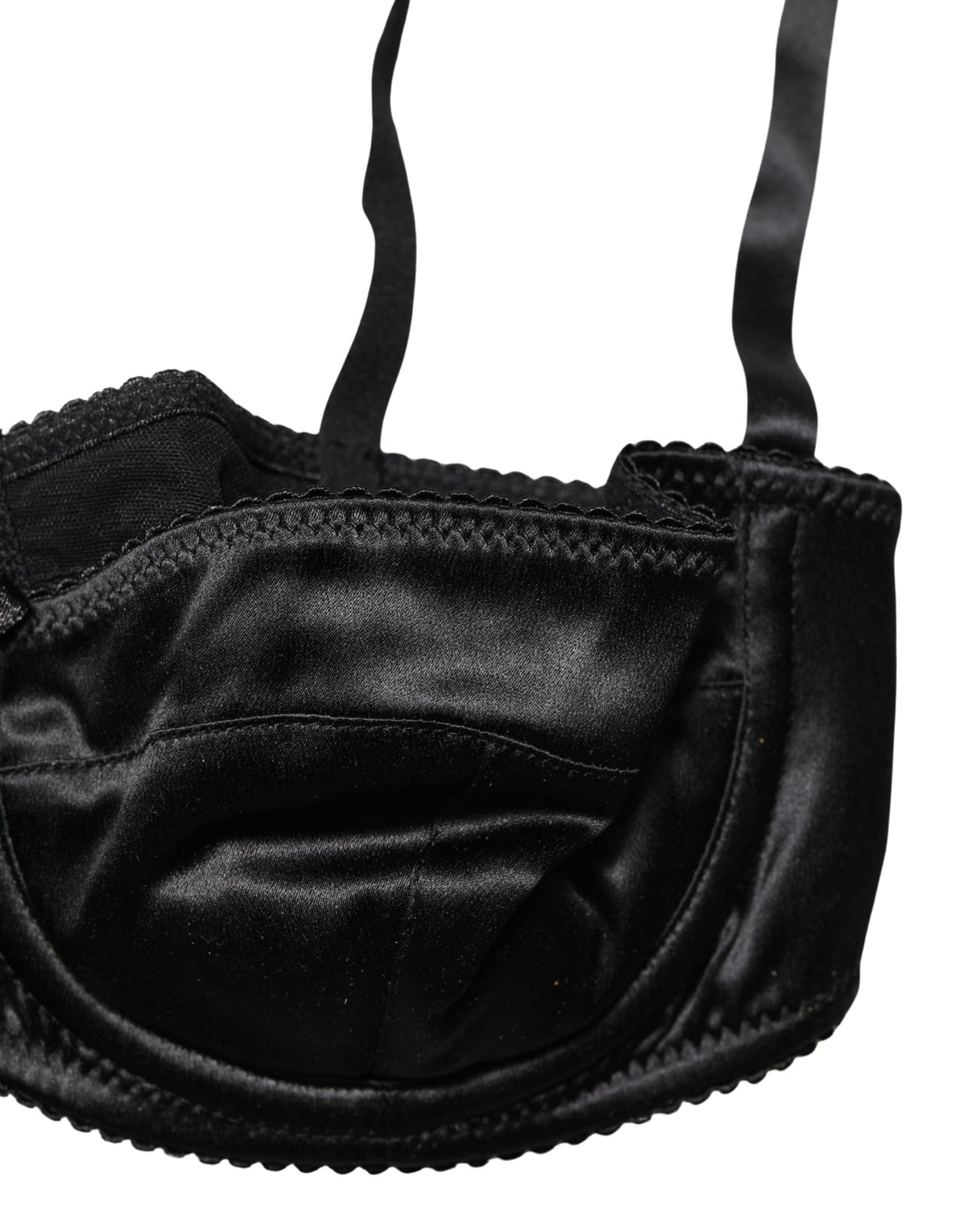 Dolce & Gabbana Black Semi-Pad Underwire Balconette Bra
