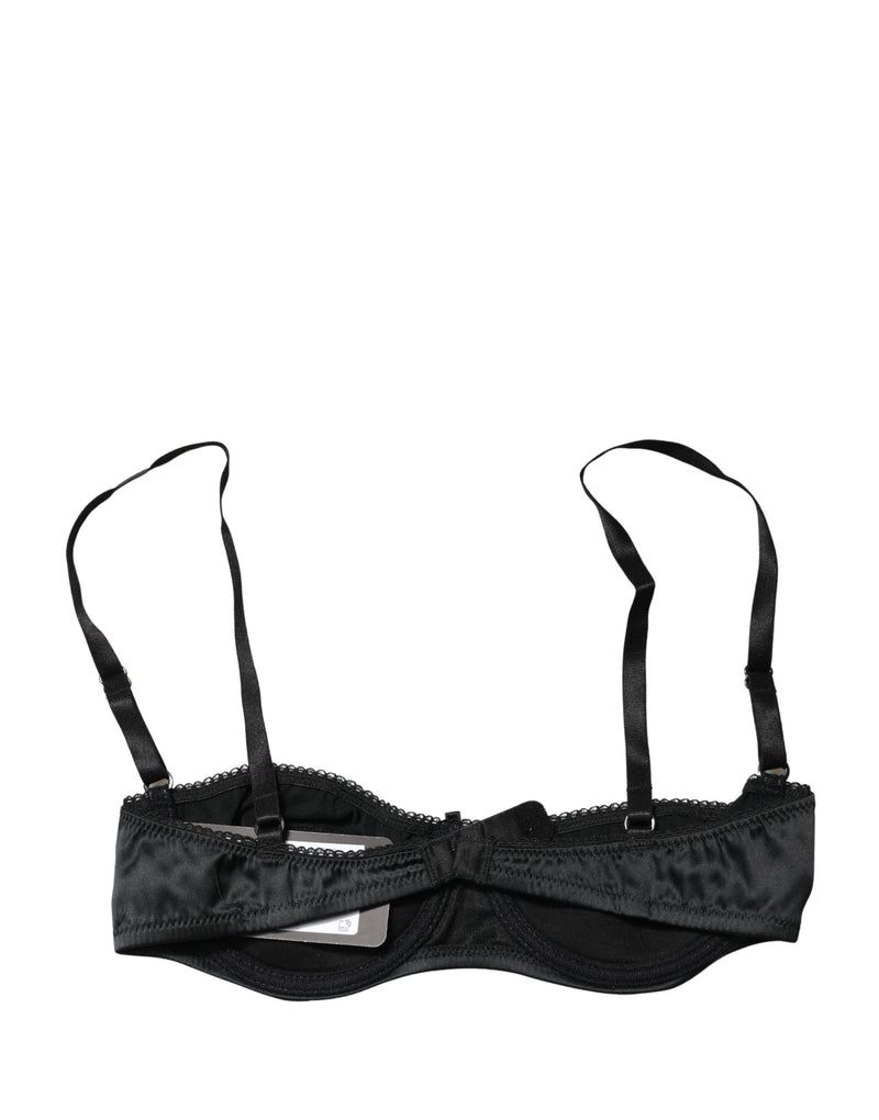 Dolce & Gabbana Black Semi-Pad Underwire Balconette Bra