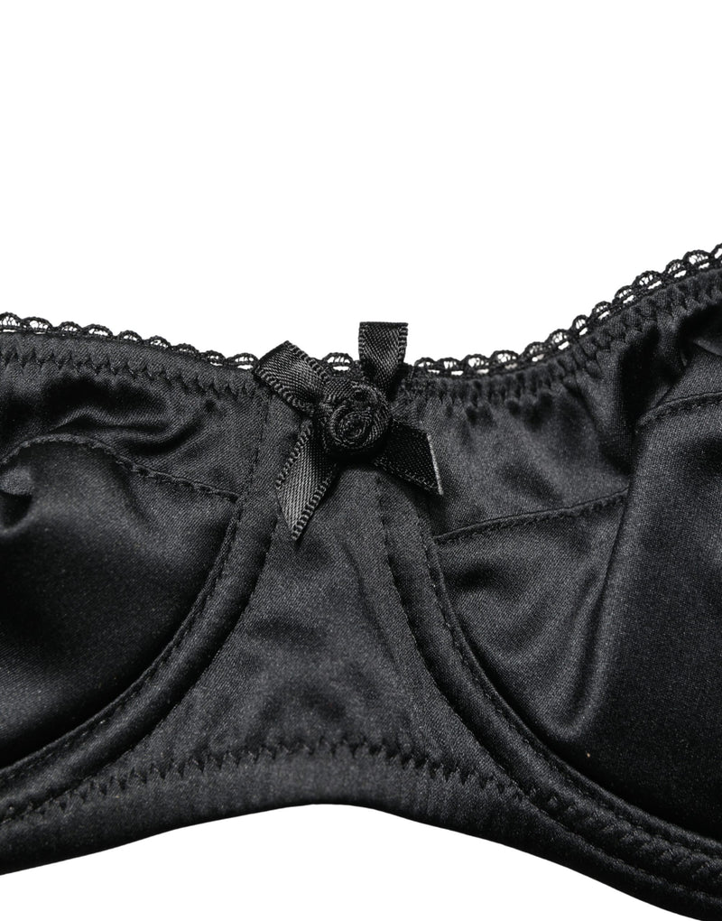 Dolce & Gabbana Black Semi-Pad Underwire Balconette Bra