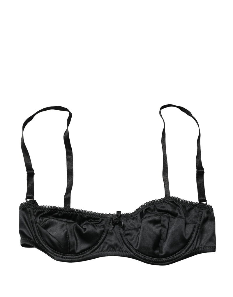 Dolce & Gabbana Black Semi-Pad Underwire Balconette Bra