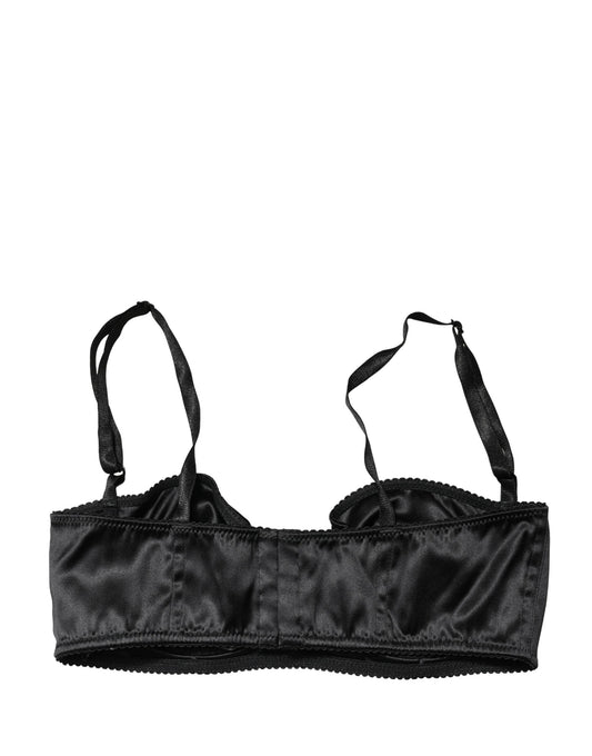 Dolce & Gabbana Black Semi-Pad Underwire Balconette Bra
