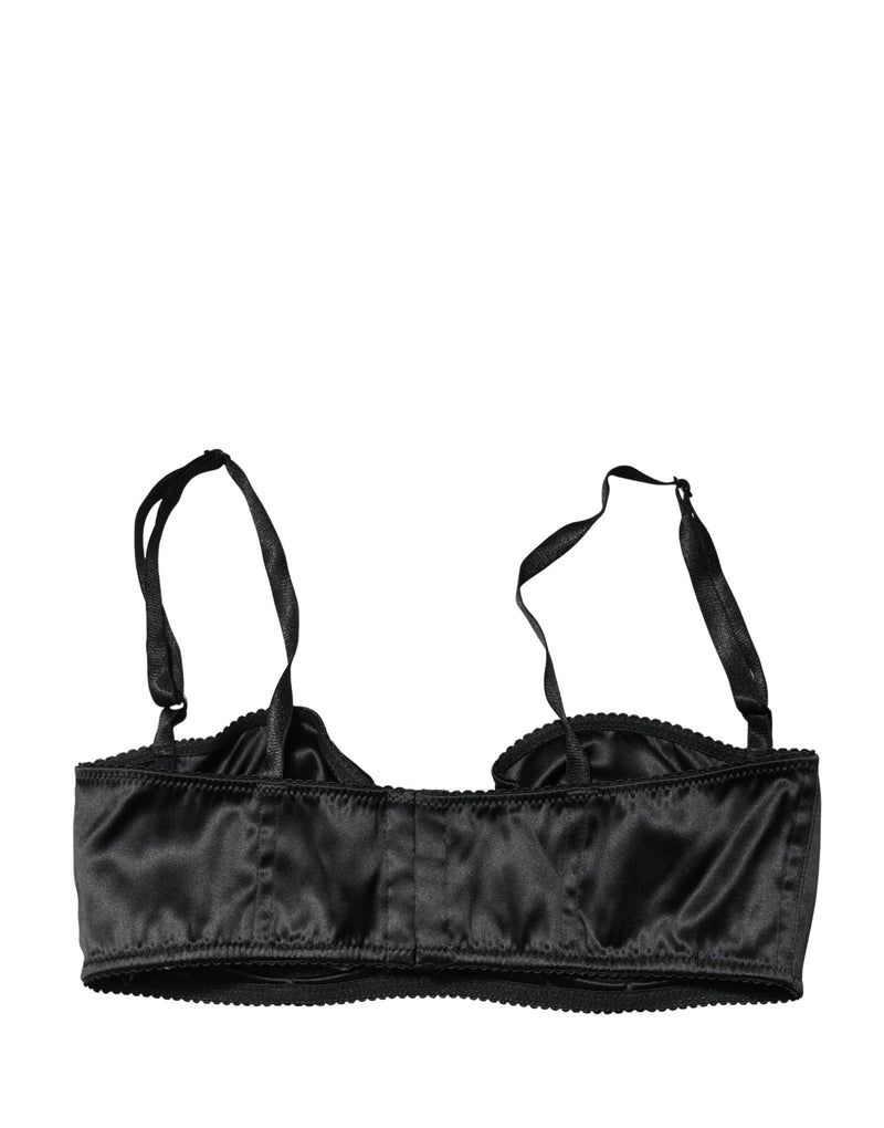 Dolce & Gabbana Black Semi-Pad Underwire Balconette Bra