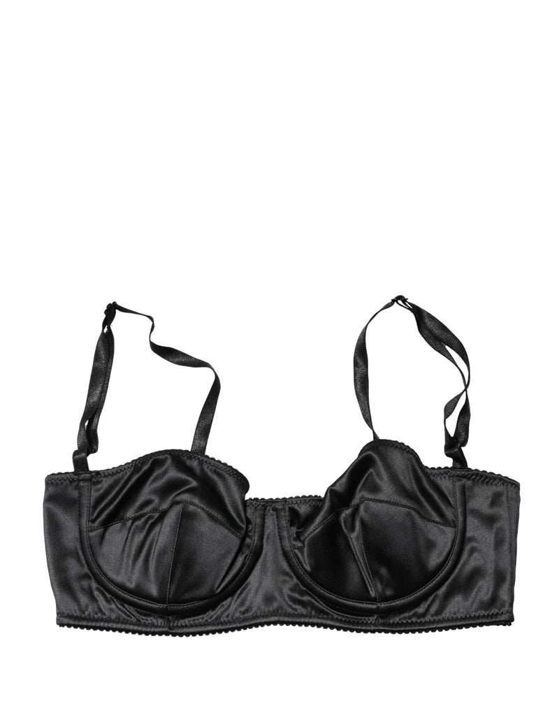 Dolce & Gabbana Black Semi-Pad Underwire Balconette Bra