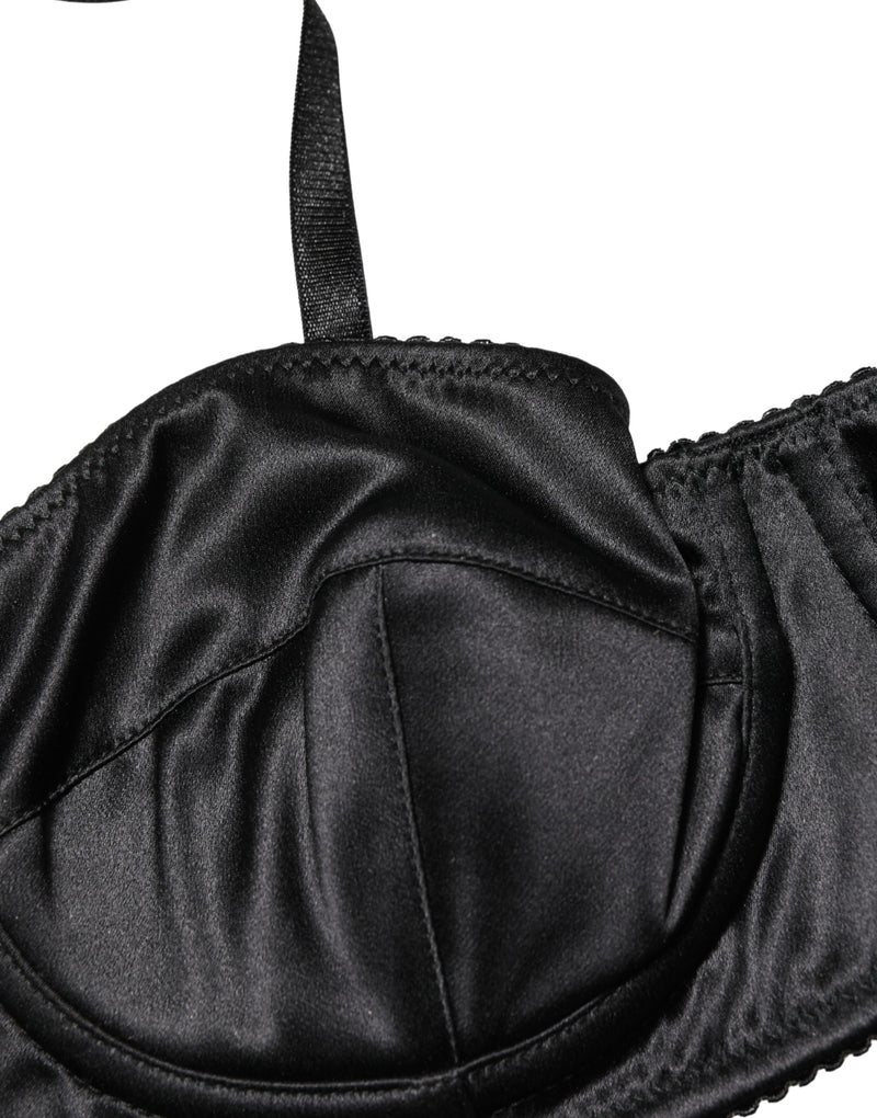 Dolce & Gabbana Black Semi-Pad Underwire Balconette Bra