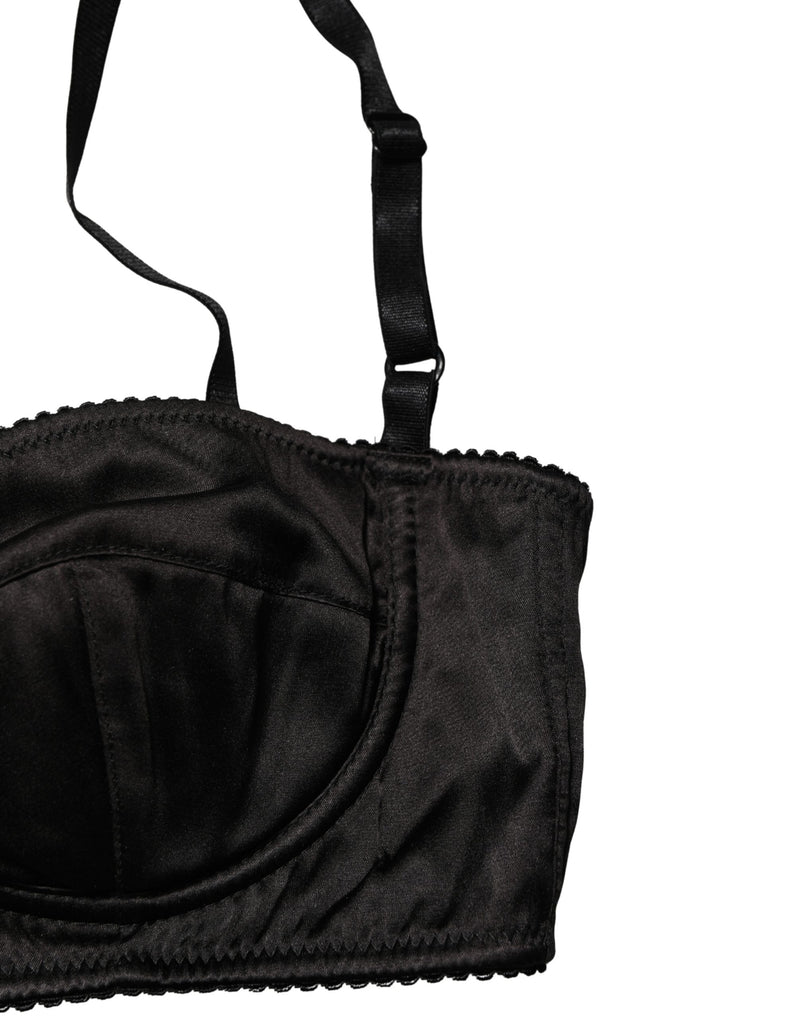 Dolce & Gabbana Black Semi-Pad Underwire Balconette Bra