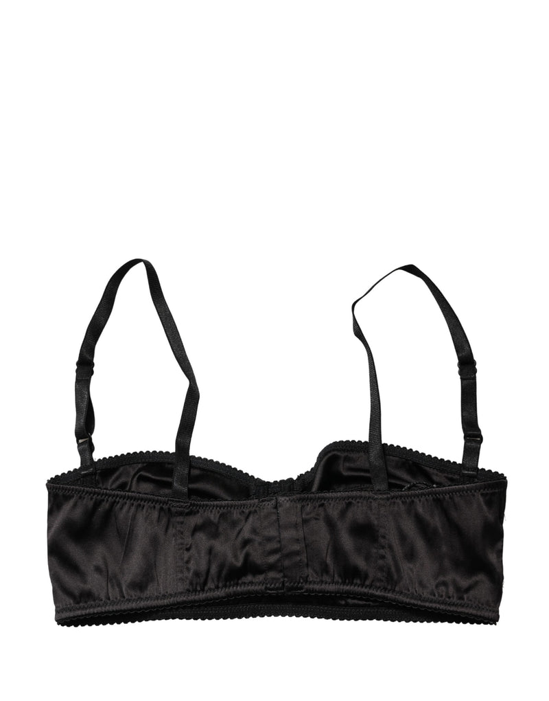 Dolce & Gabbana Black Semi-Pad Underwire Balconette Bra
