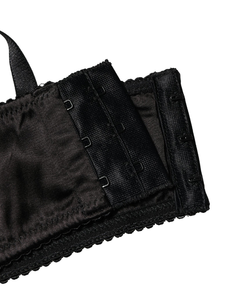 Dolce & Gabbana Black Semi-Pad Underwire Balconette Bra