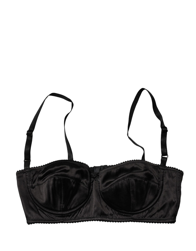 Dolce & Gabbana Black Semi-Pad Underwire Balconette Bra