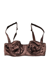 Dolce & Gabbana Brown Semi-Pad Underwire Balconette Bra