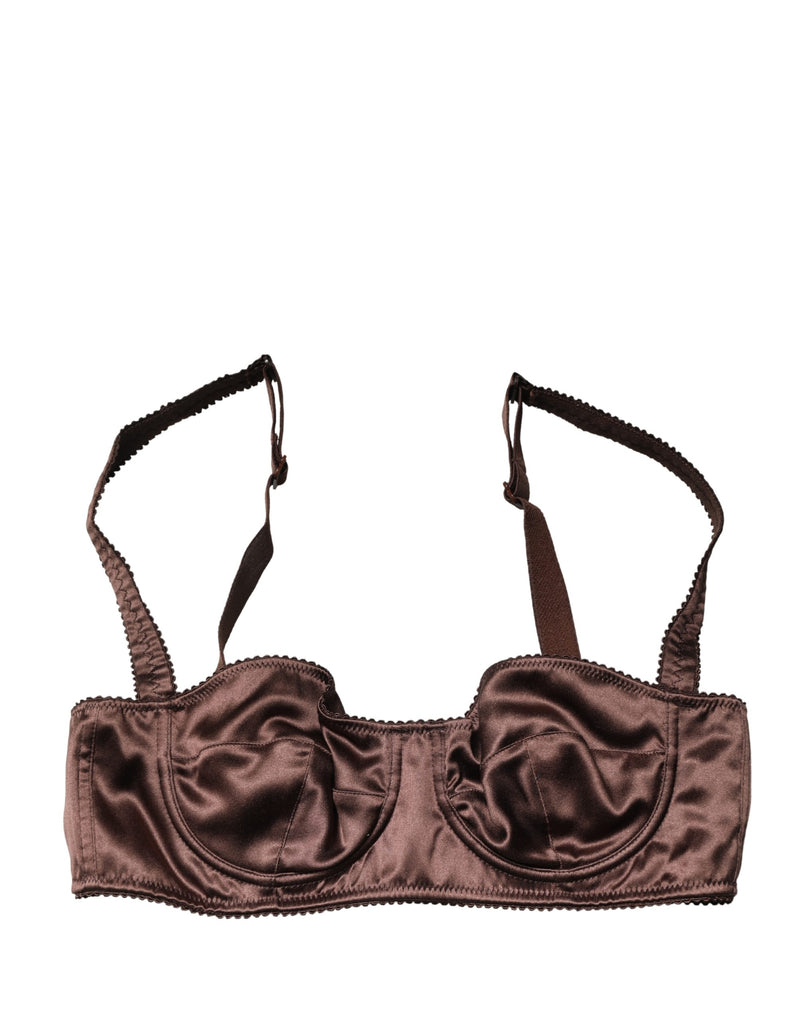 Dolce & Gabbana Brown Semi-Pad Underwire Balconette Bra