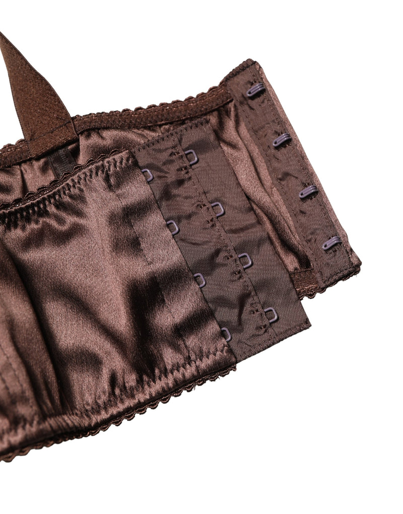 Dolce & Gabbana Brown Semi-Pad Underwire Balconette Bra