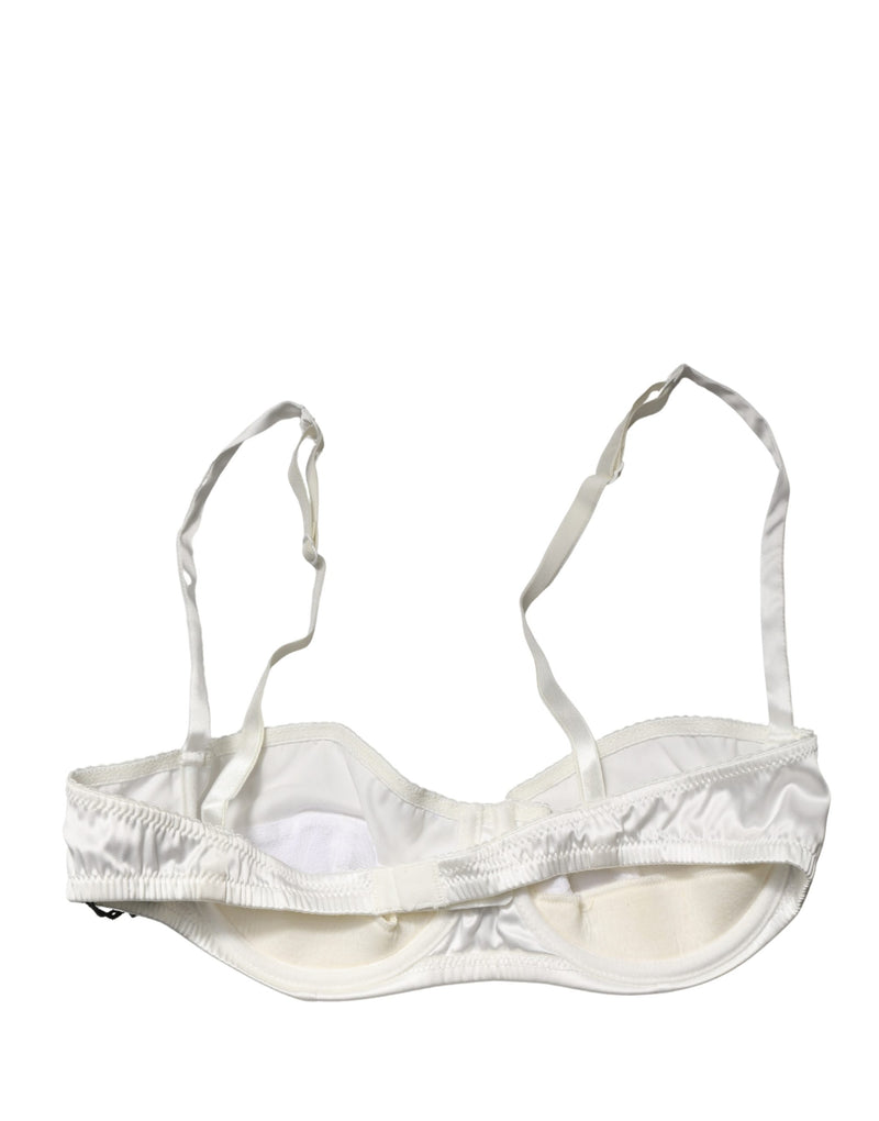 Dolce & Gabbana White Semi-Pad Underwire Balconette Bra