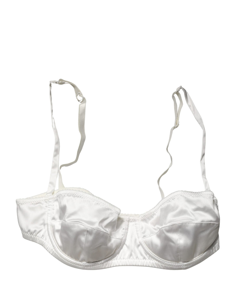 Dolce & Gabbana White Semi-Pad Underwire Balconette Bra