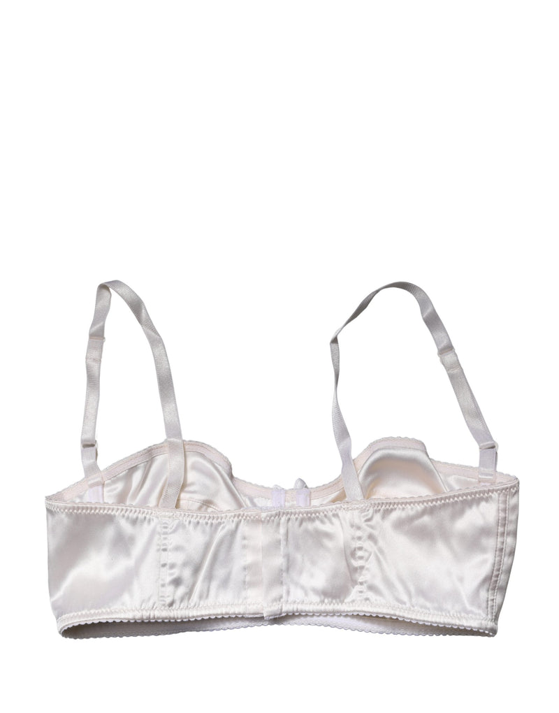 Dolce & Gabbana White Semi-Pad Underwire Balconette Bra
