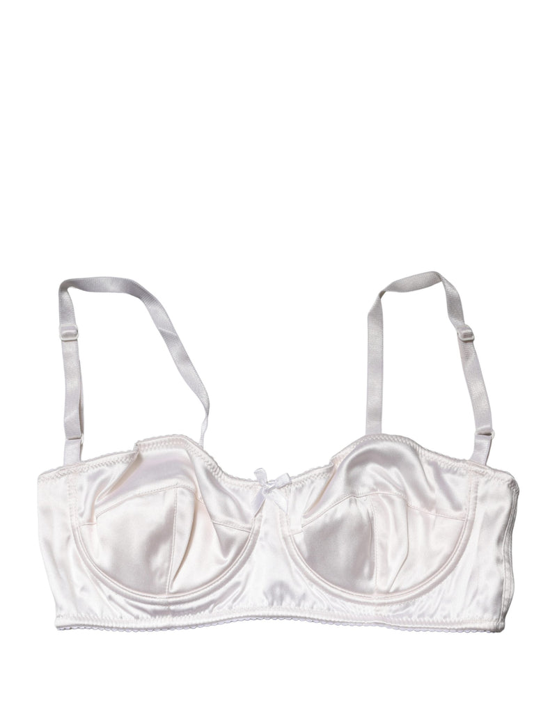 Dolce & Gabbana White Semi-Pad Underwire Balconette Bra