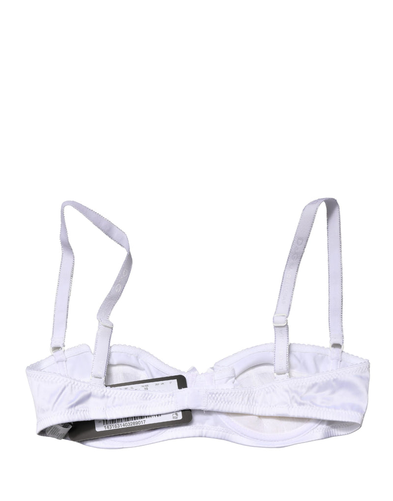 Dolce & Gabbana White Semi-Pad Underwire Balconette Bra