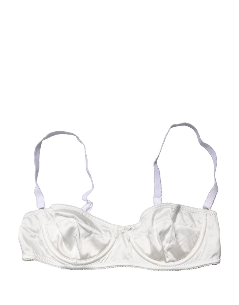 Dolce & Gabbana White Semi-Pad Underwire Balconette Bra