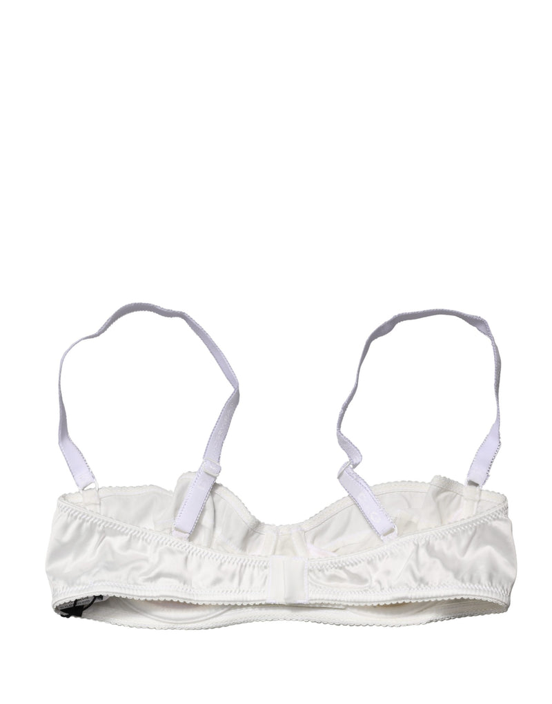 Dolce & Gabbana White Semi-Pad Underwire Balconette Bra