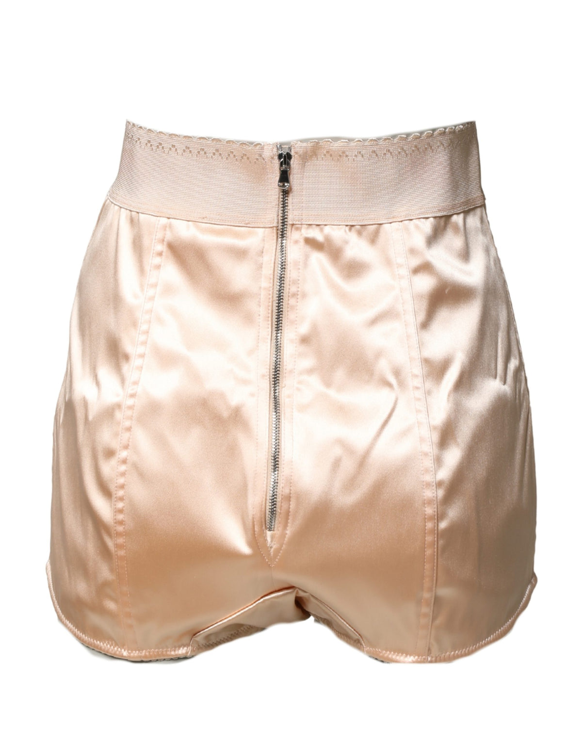 Dolce & Gabbana Beige Silk Blend High Waist Girdle Panty