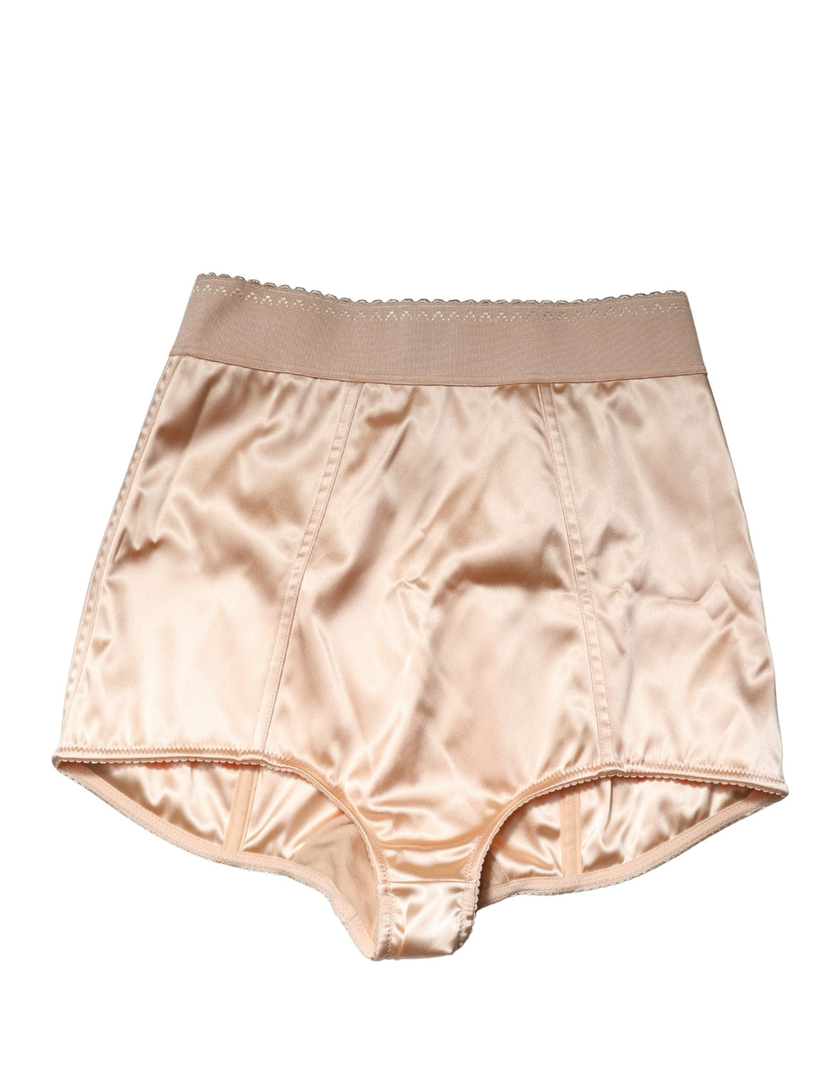 Dolce & Gabbana Beige Silk Blend High Waist Girdle Panty
