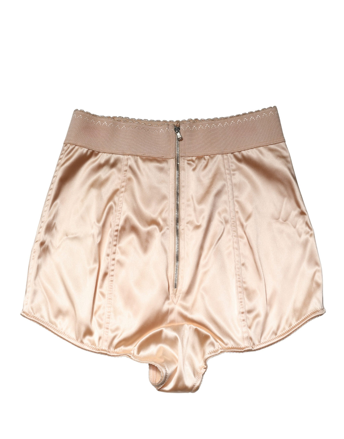 Dolce & Gabbana Beige Silk Blend High Waist Girdle Panty