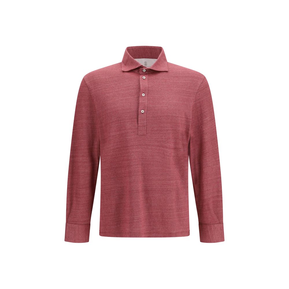 Brunello Cucinelli Multicolor Linen Polo Shirt for Men