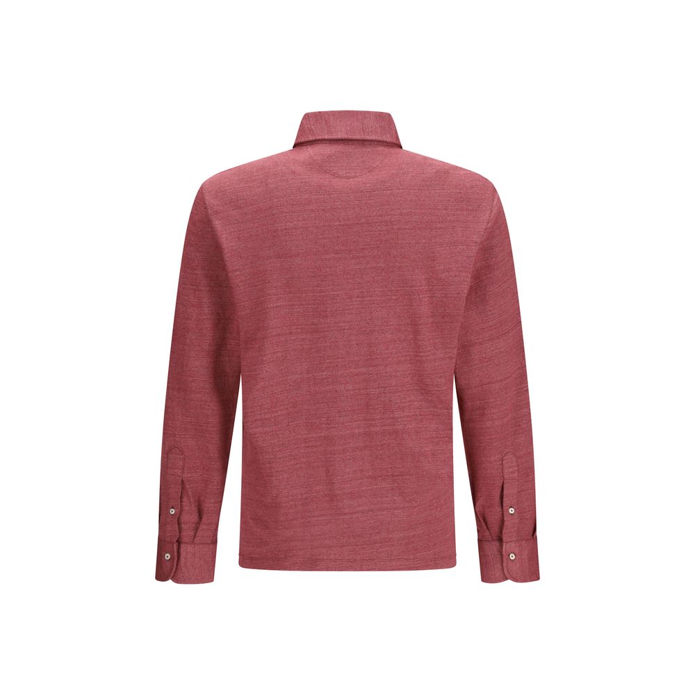 Brunello Cucinelli Multicolor Linen Polo Shirt for Men