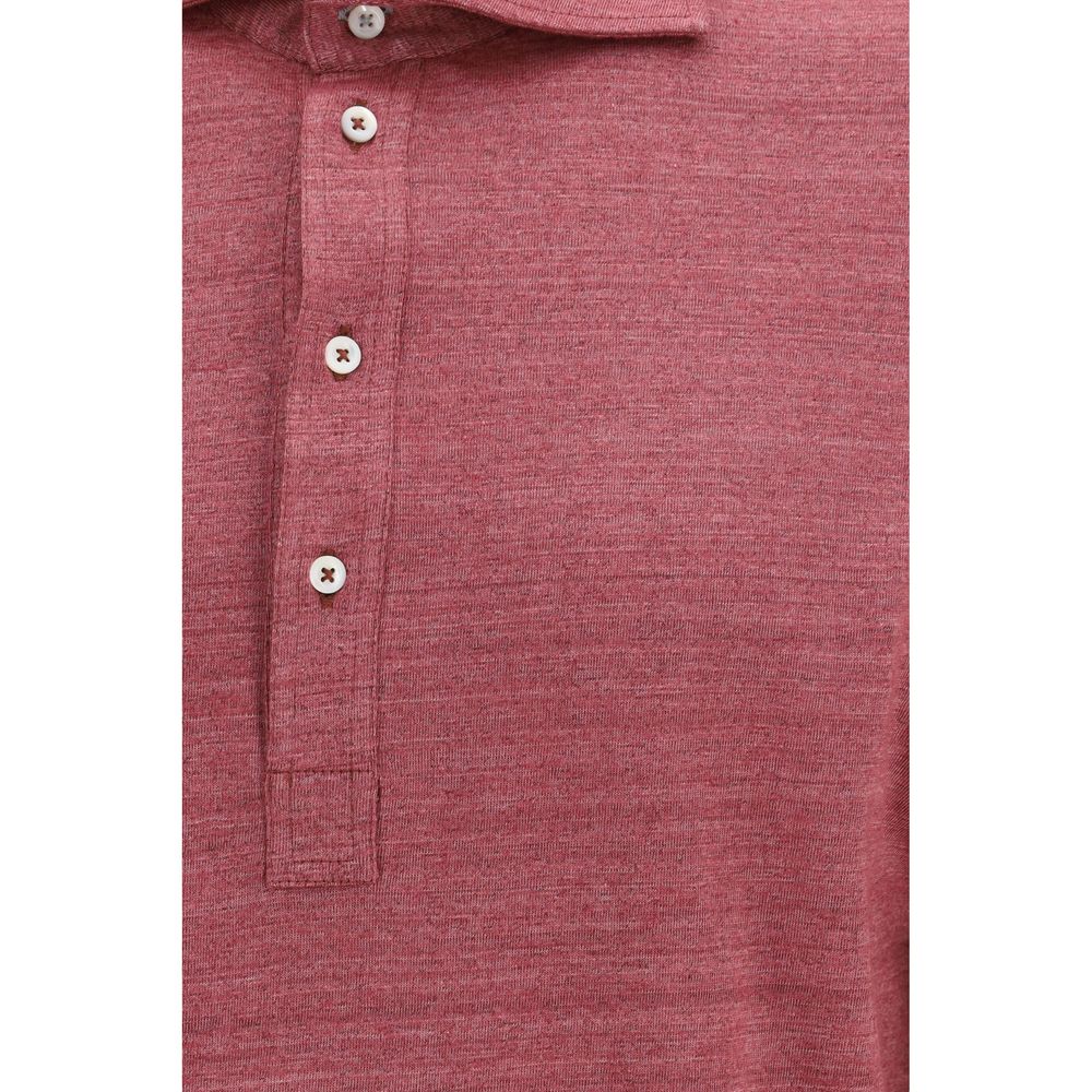 Brunello Cucinelli Multicolor Linen Polo Shirt for Men