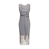 Maison Margiela Brown Semi-Sheer Midi Dress for Women