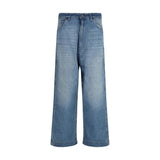 Maison Margiela Blue Cotton Relaxed Fit Jeans for Women