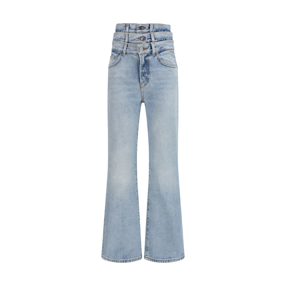Fiorucci Blue Cotton Flared Jeans for Women