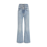 Fiorucci Blue Cotton Flared Jeans for Women