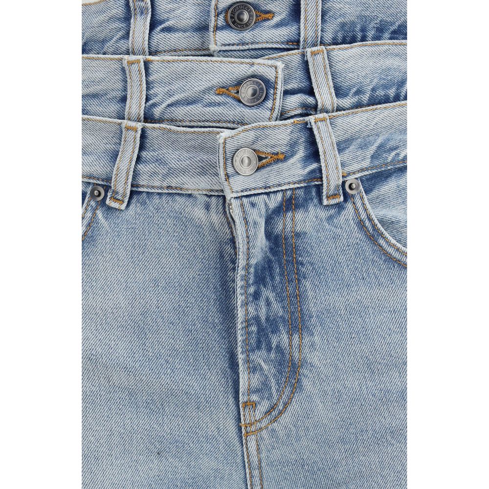 Fiorucci Blue Cotton Flared Jeans for Women