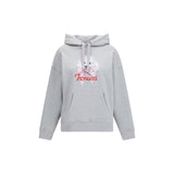 Fiorucci Gray Cotton Sweatshirt with Poodle Print