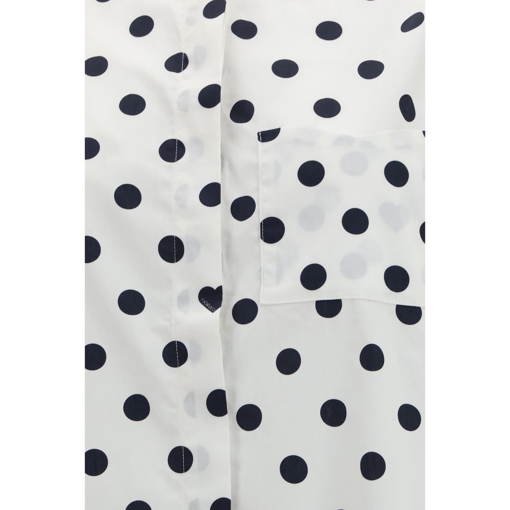 Fiorucci Multicolor Cotton Midi Shirt Dress