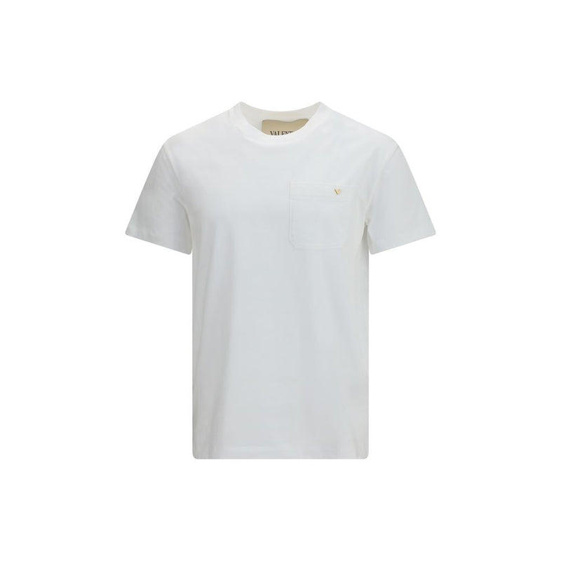 T-Shirt en Coton Blanc VGold de Valentino