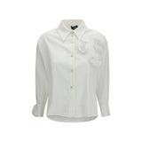 Chemise en Coton Blanc à Motif Ella