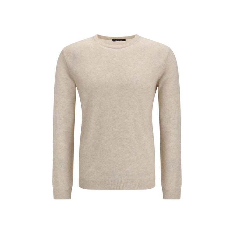 Aragona Cashmere Beige Cashmere Sweater - Timeless Elegance