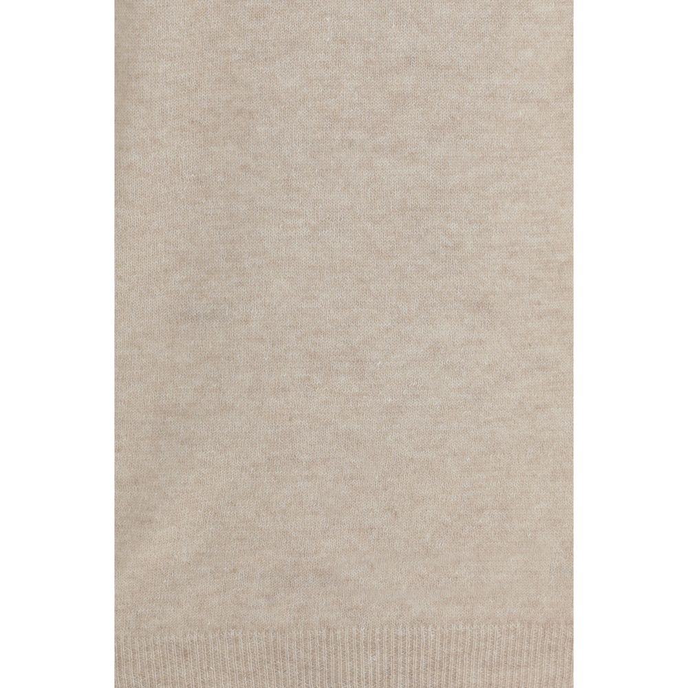 Aragona Cashmere Beige Cashmere Sweater - Timeless Elegance