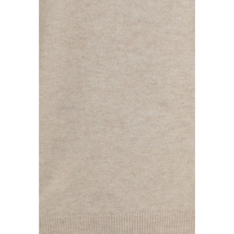 Aragona Cashmere Beige Cashmere Sweater - Timeless Elegance