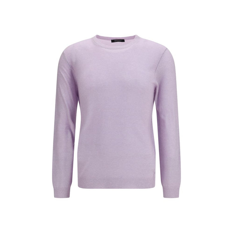 Aragona Cashmere Purple Cashmere Sweater - Regular Fit