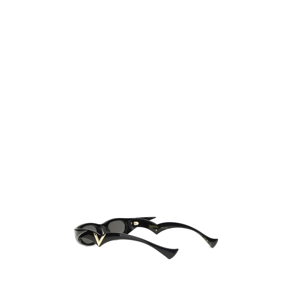 Valentino Garavani Black Acetate Cat-Eye Sunglasses