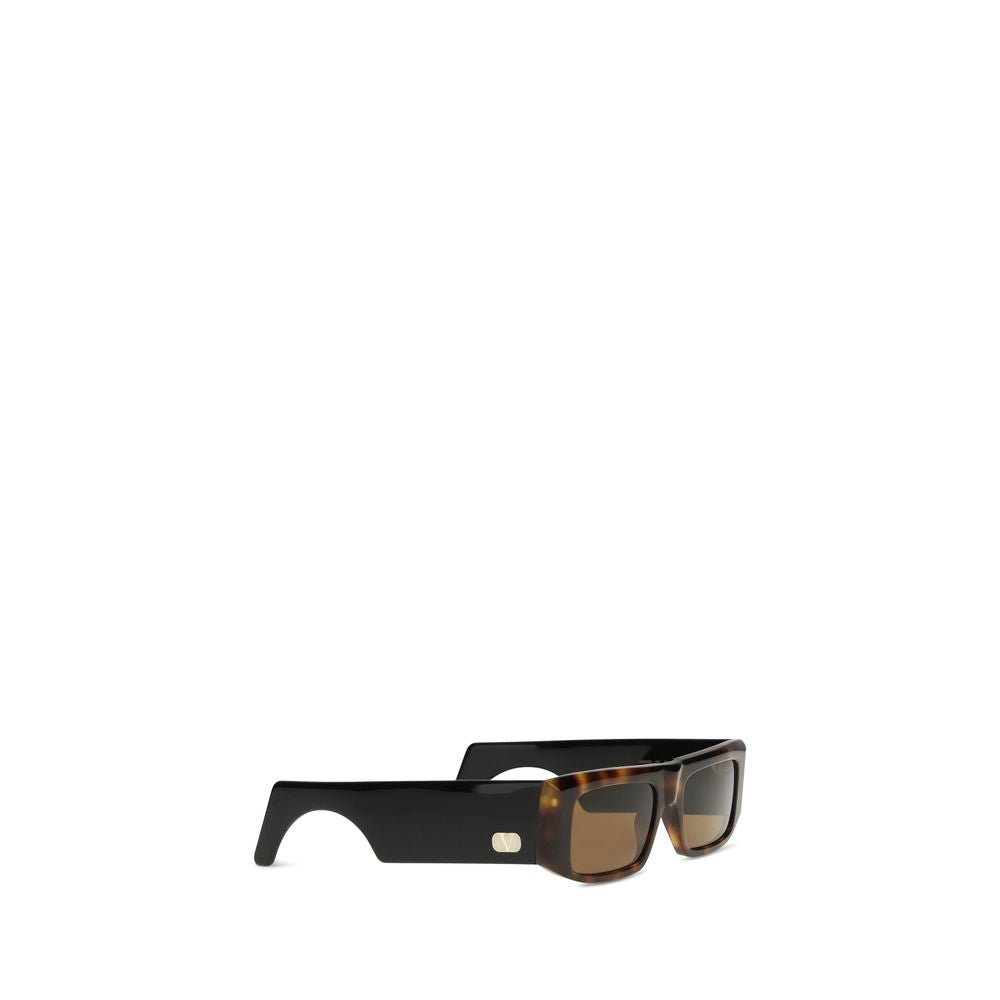 Valentino Garavani Brown Acetate Sunglasses - Bold & Modern Design