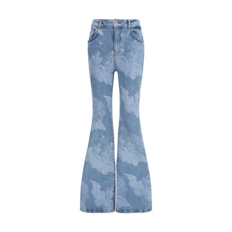Fiorucci Blue Cotton Flared Jeans for Women