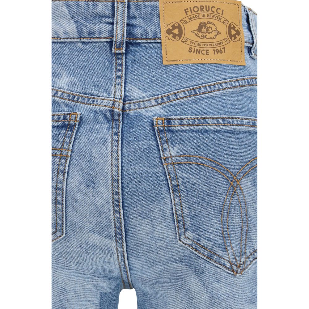 Fiorucci Blue Cotton Flared Jeans for Women